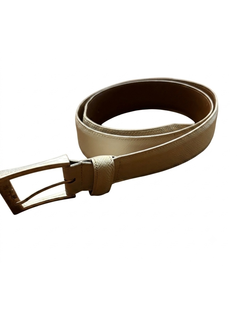 Jack Nicklaus Allen Edmonds Golf Belt 36 Textured White USA Made
